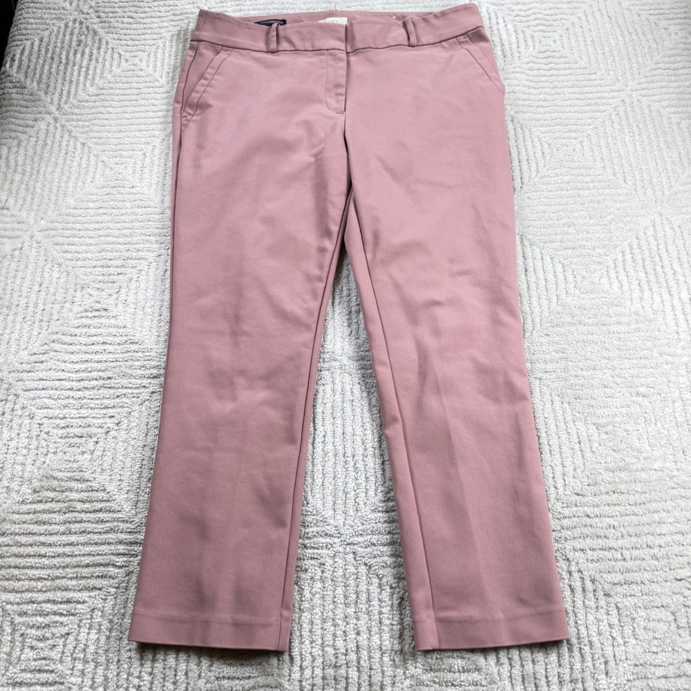 Loft Modern Skinny Ankle Pants Womens 14 Pink Rose Stretch 
Work Preppy Office